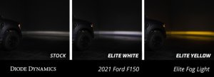 Ford F-150 Fog Light Assembly - Diode Dynamics - Elite Series LED - Yellow - `21-`23